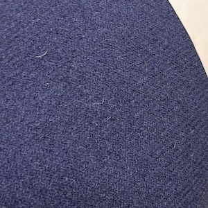Italian heavy blue velour pure wool fabric ,150 cm wide
