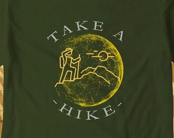 Take A Hike Tshirt,The great outdoor hiking and camping custom tee, offgrid crew apparel, Camping group shirts