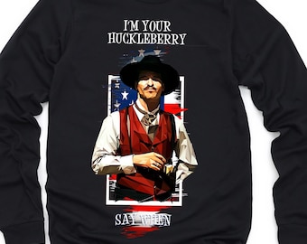 Ich bin Ihr Huckleberry Langarm-T-Shirt, Land tShirt, Land Südliches Langarm-Shirt, Huckleberry Geschenk-Shirt, Grabstein Langarm-T-Shirt