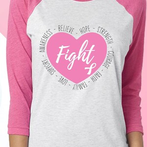 Fight Breast Cancer tshirt, Breast Cancer Support Tee, Support Squad Matching Shirt, Cancer Fighter Gifts for Her, Cancer Shirt