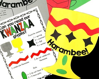 Kwanzaa Craft Umoja or Unity Cup for Children Paper Templates