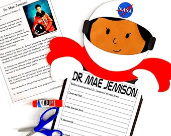 Mae Jemison Astronaut Craft - Black History Month Project and Craft