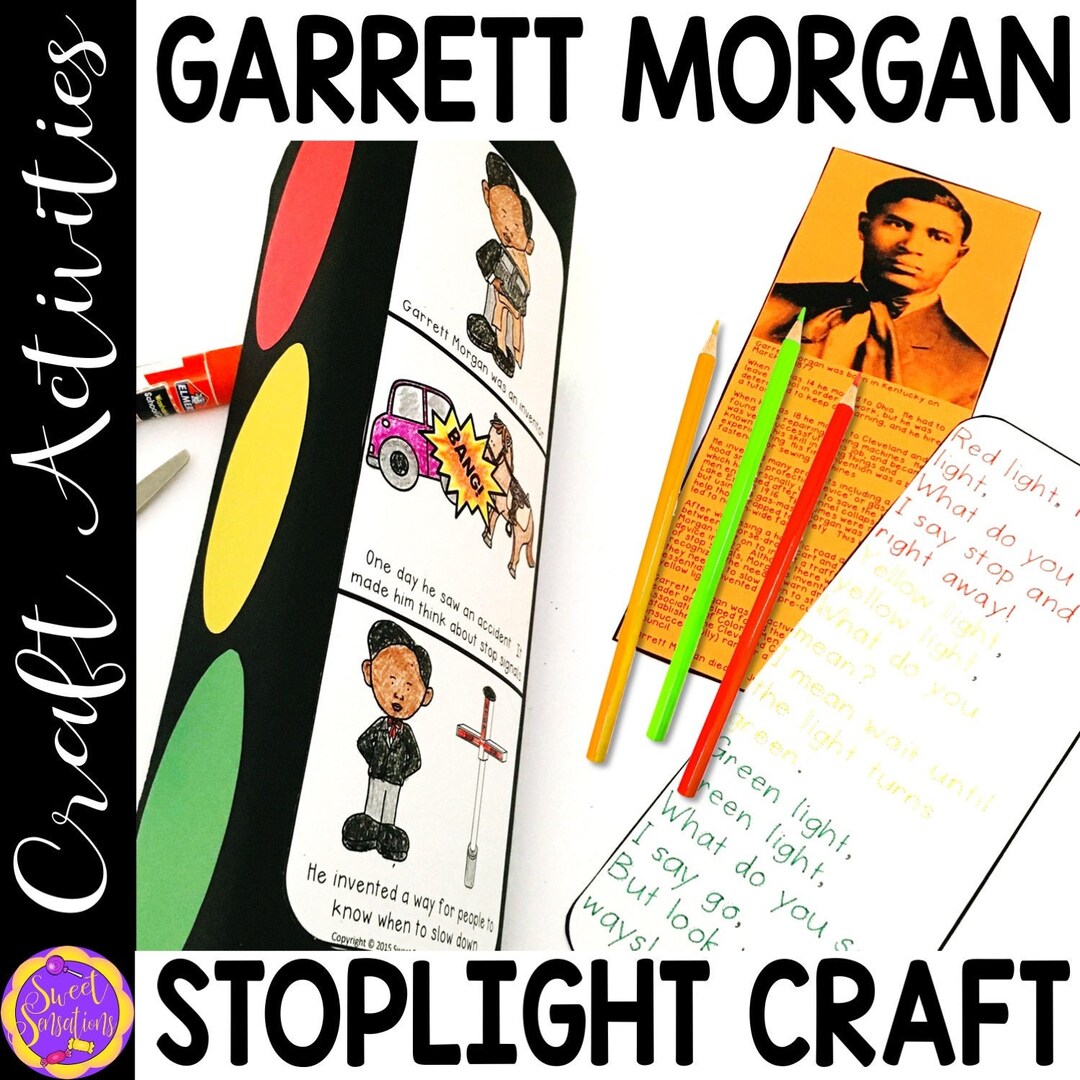 Garrett Stoplight Craft Black History Month Project Etsy