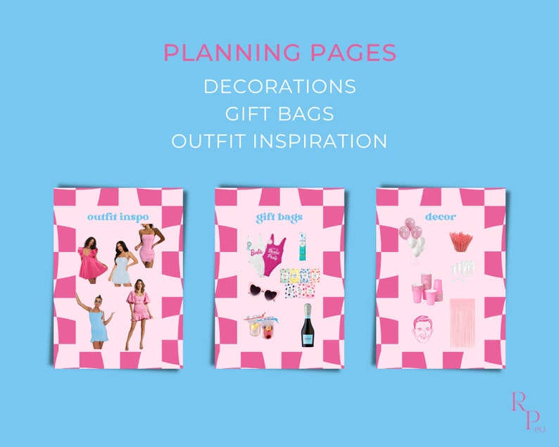 Barbie Bachelorette Party Deluxe Invitation and Itinerary Etsy