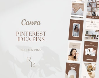 Plantillas de Pinterest Idea Pin Canva, Plantillas de Pinterest de contenido empresarial, Plantilla de pines de ideas de Canva, Descarga instantánea, Editable en Canva