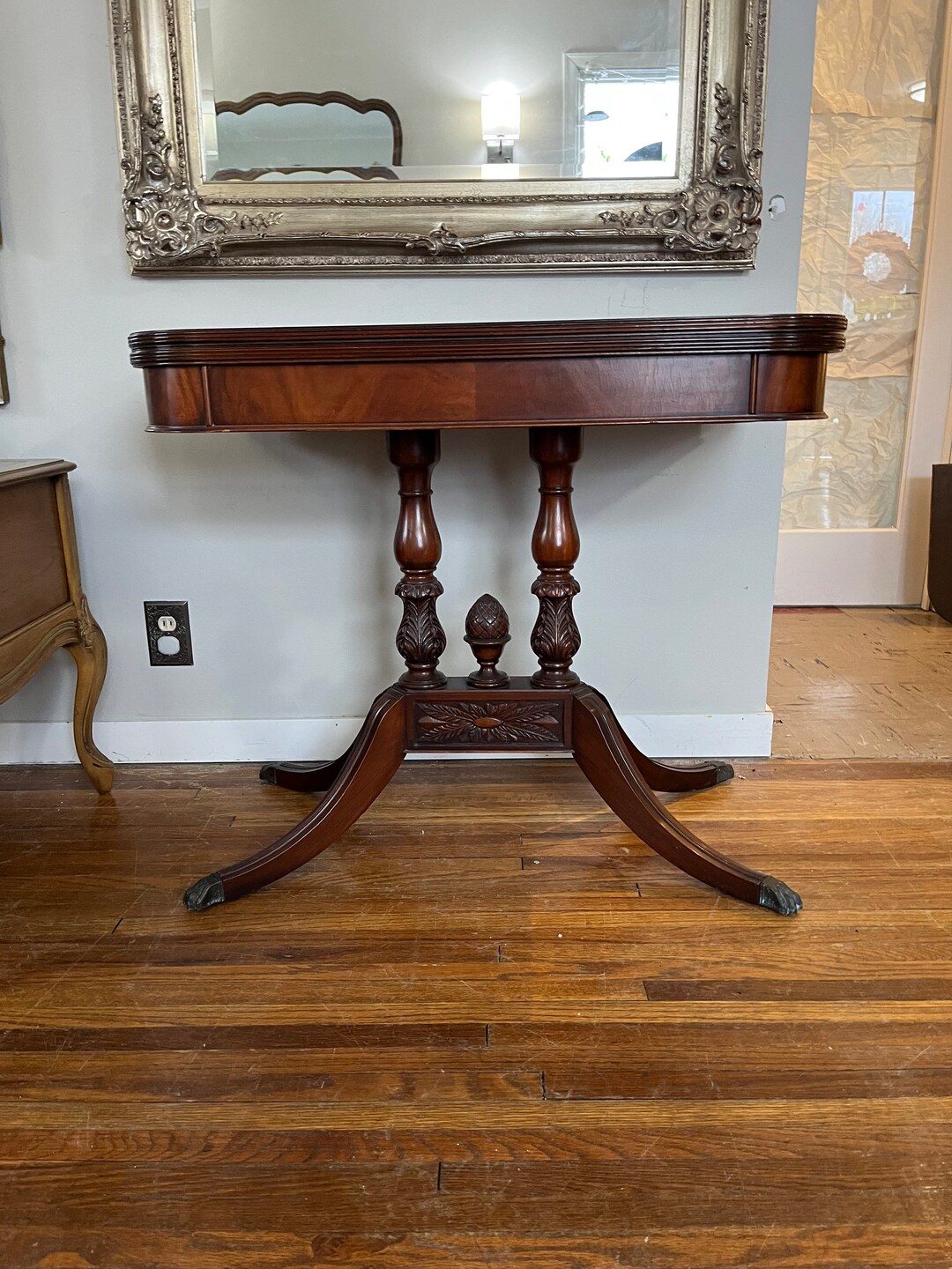 1930s Duncan Phyfe Folding Card Table Etsy