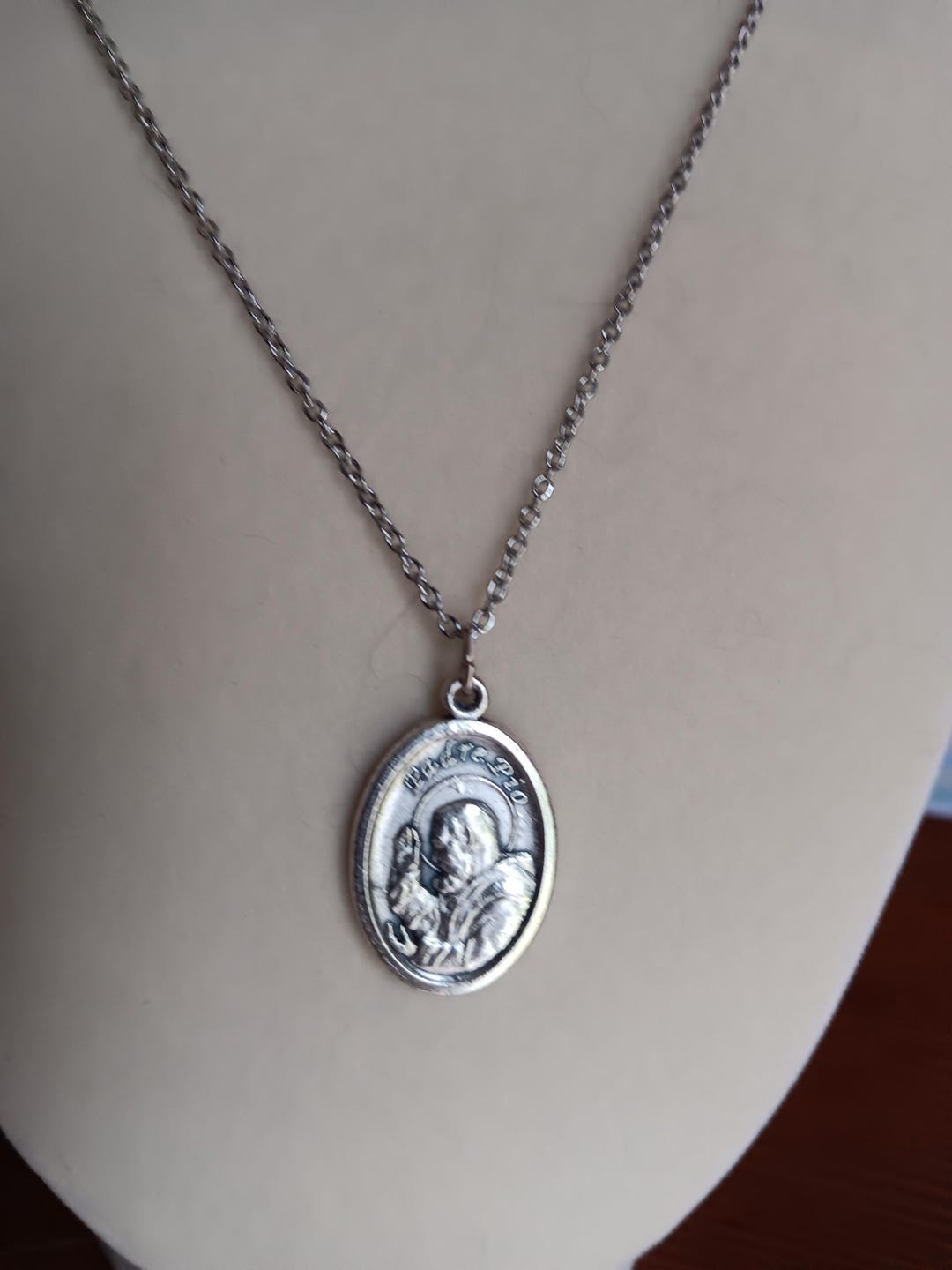 Padre Pio Medal Necklace: Catholic Saint Pendant, Religious Gift - Etsy
