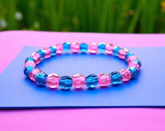 Fakemink X Bazo 1199.fm Pastel Beaded Bracelet Streetwear Y2k