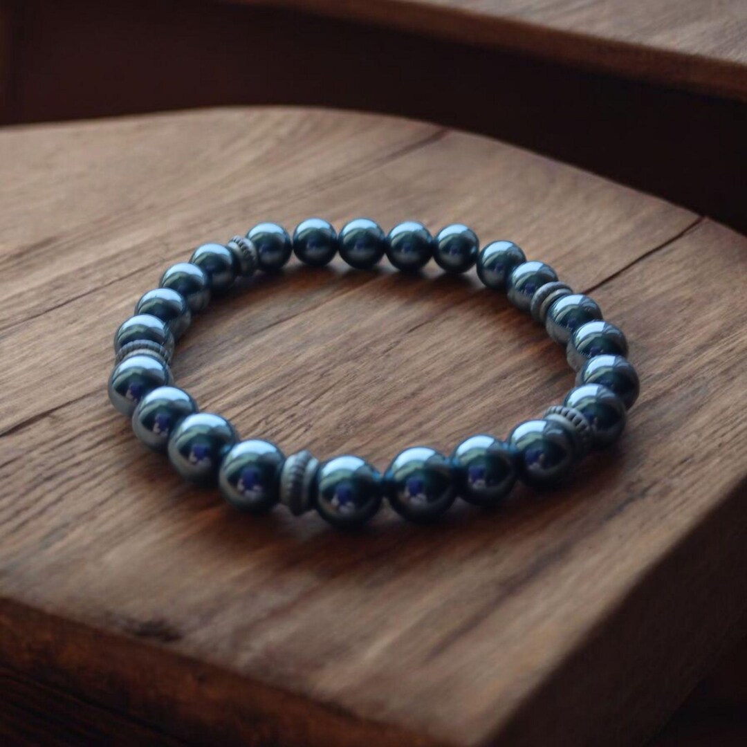 Hematite Bracelet/ Assorted Bead Shapes - Western Woods Inc