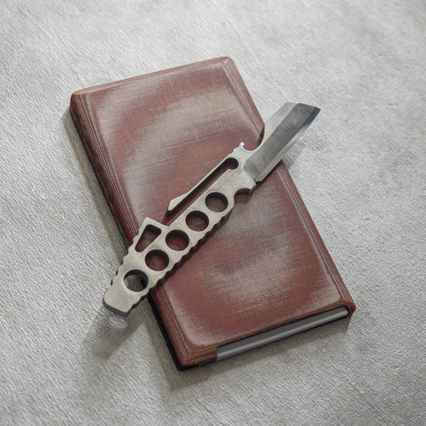 The Hard Case: Natural Micarta Rigid Sheath + Fixed Blade Knife in Magnacut Stainless Steel (Prototype Run)