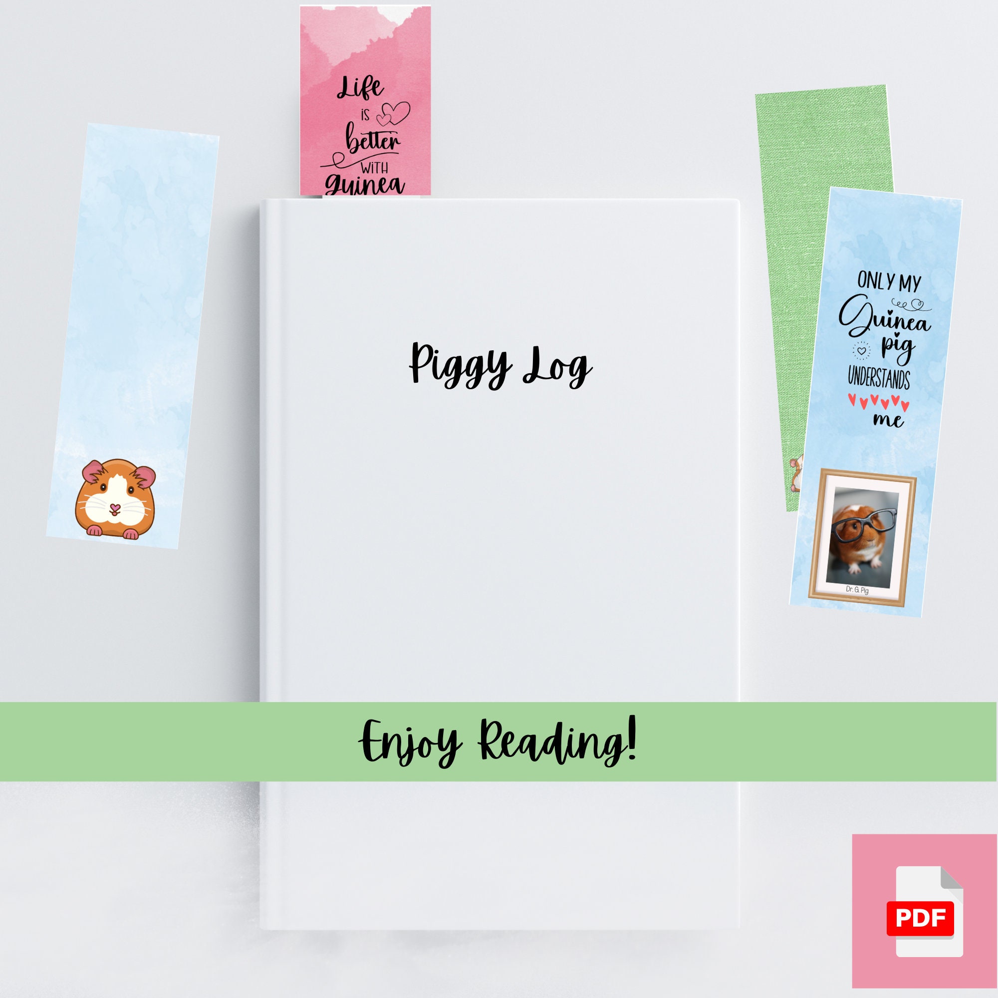 Guinea Pig Printable Bookmarks Set of 8/guinea Pig Quotes Bookmarks ...