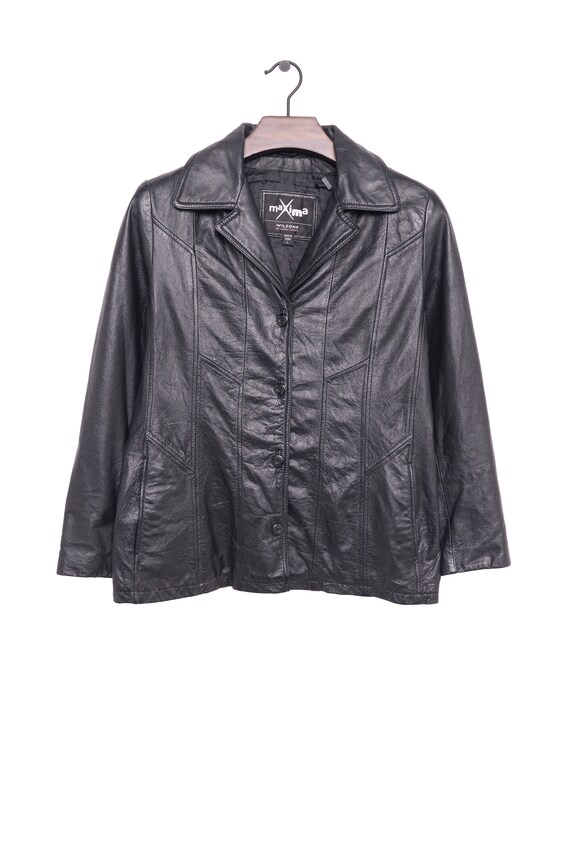 1990s Wilson's Patchwork Leather Jacket - Gem