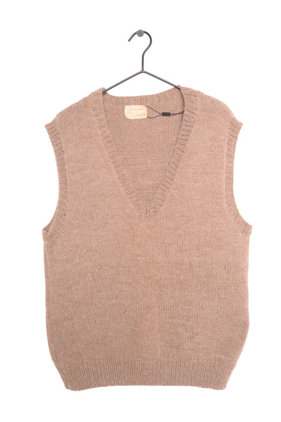 1950s Hand Knit Sweater Vest Gem