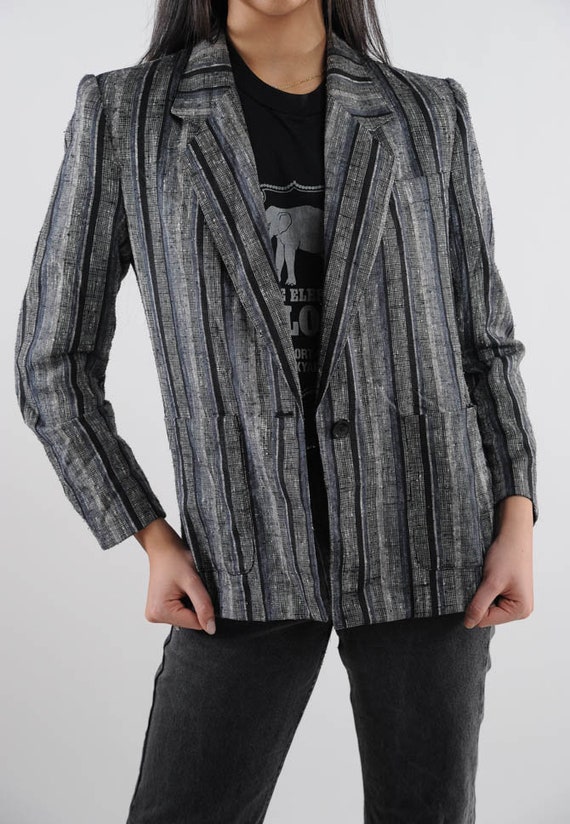 Striped grey blazer Gem