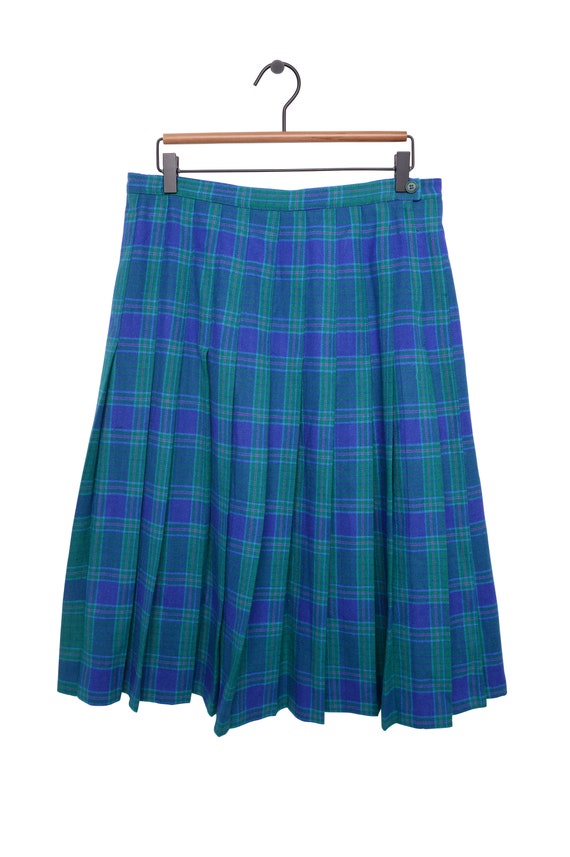Parson Pleated Skirt Woven Yarn Ardmore Pier Plaid main image 0