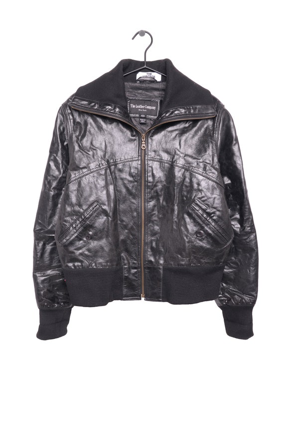 y2k leather jacket Gem