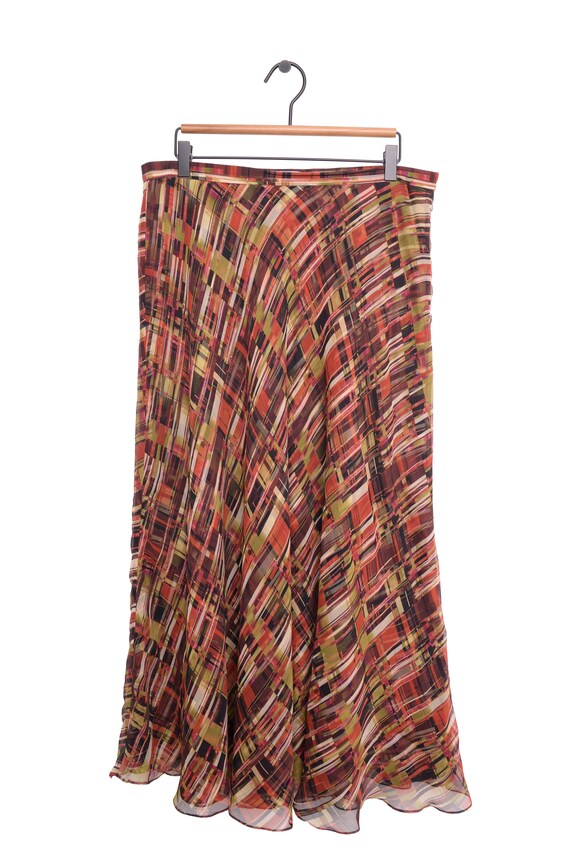 Y2k maxi skirt ruffle - Gem