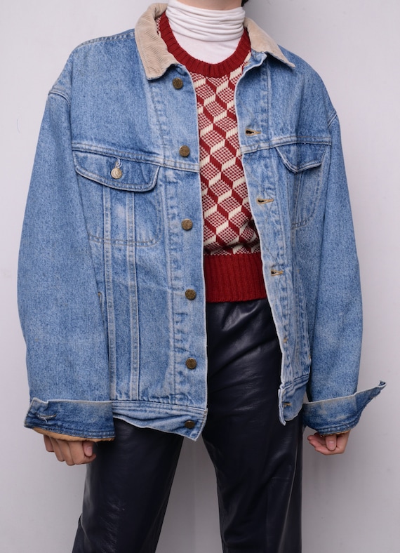 blanket lined denim jacket Gem