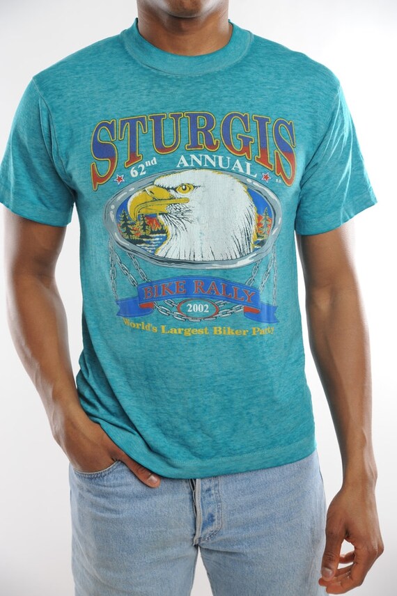 2002 Sturgis Rally Week Black Hills Vintage TShirt Gem