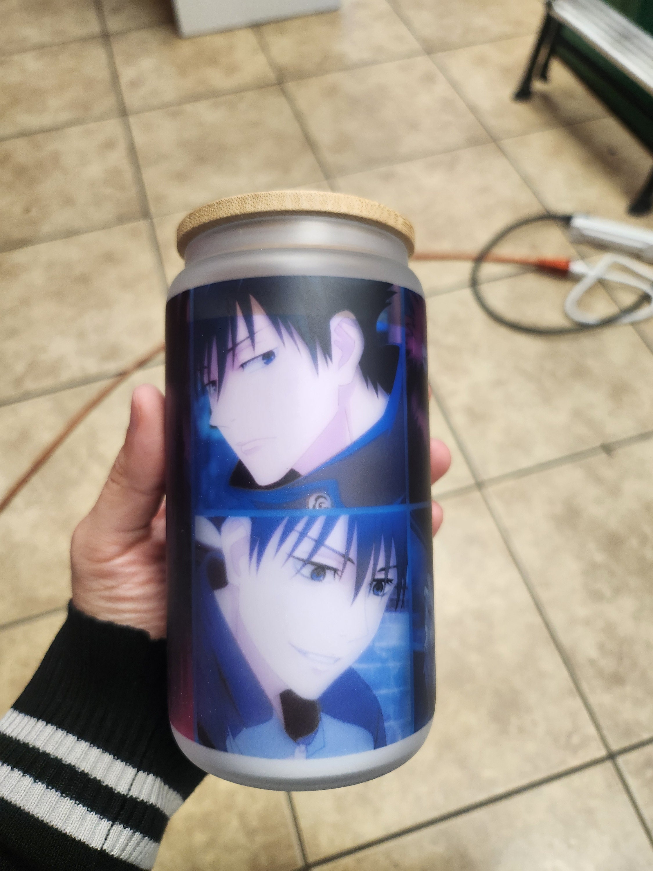 16oz Glass Tumbler / Anime / Manga / Megumi / Jujutsu / JJK / Kawaii ...