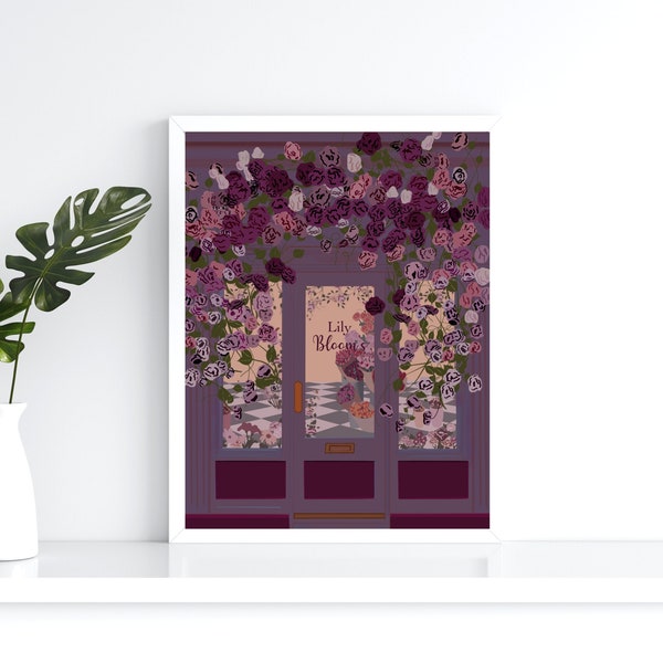 Bloemenwinkel van Lily Bloom (donker) | Leesachtige poster