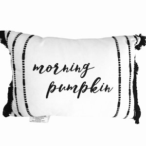 Boho Farmhouse Throw Pillow Cover, Embroidered Seasonal Cushion, Fall Wedding or Housewarming Gift