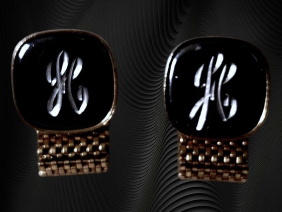 Personalized Initial Engraved Cufflinks: Vintage … - image 5