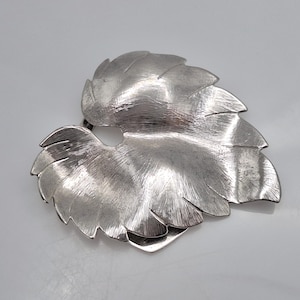 Pinza para billetes con diseño de hoja de plata, Lieba USA, portabilletes metálico para hombre, pinza vintage plateada, regalo para papá, regalo para el Día del Padre