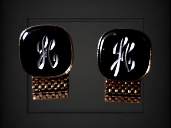 Personalized Initial Engraved Cufflinks: Vintage … - image 2