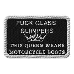 Queen Wears Motorcycle Boots Embroidered Patch