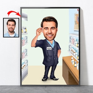 Pharmacy Technician Gift, Personalized Pharmacy Tech Graduation Birthday Retirement Future Custom Gift Him Her Men Women Male Female