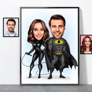 Custom Valentine&#39;s Day Portrait, Valentines Gifts For Men, Valentines Day Gift For Him, Personalized Gift, Valentines Day, Valentines