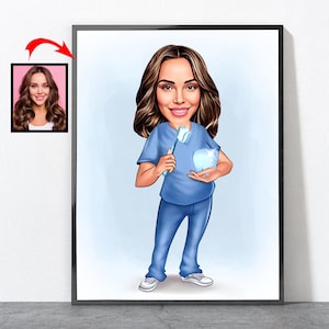 Female Dental Hygienist Gift, Dental Hygiene Gifts For Women Her, Dental Hygienist Birthday Retirement Gift For, Dental Offfice Wall Decor