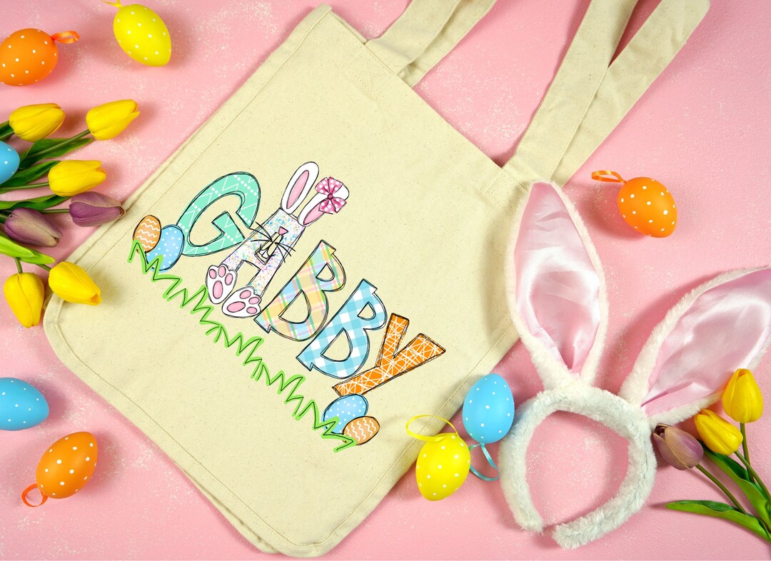 Kid's Easter Tote Bag/ Easter Holiday Bag/ Easter Basket Tote Bag Etsy