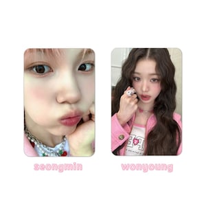KPOP Pink-Themed Unofficial Photocards
