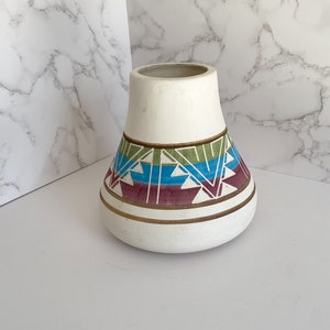Vintage Sioux Pottery Vase, Large Vase, Southwestern Art, Vintage Southwest Pottery, Signed Garnett S.P.R.C.S.D.