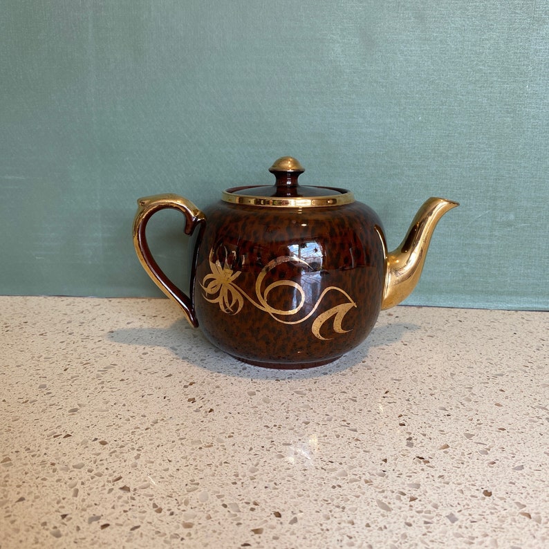 Vintage Gibsons & Sons English Teapot Brown Vintage Teapot Etsy