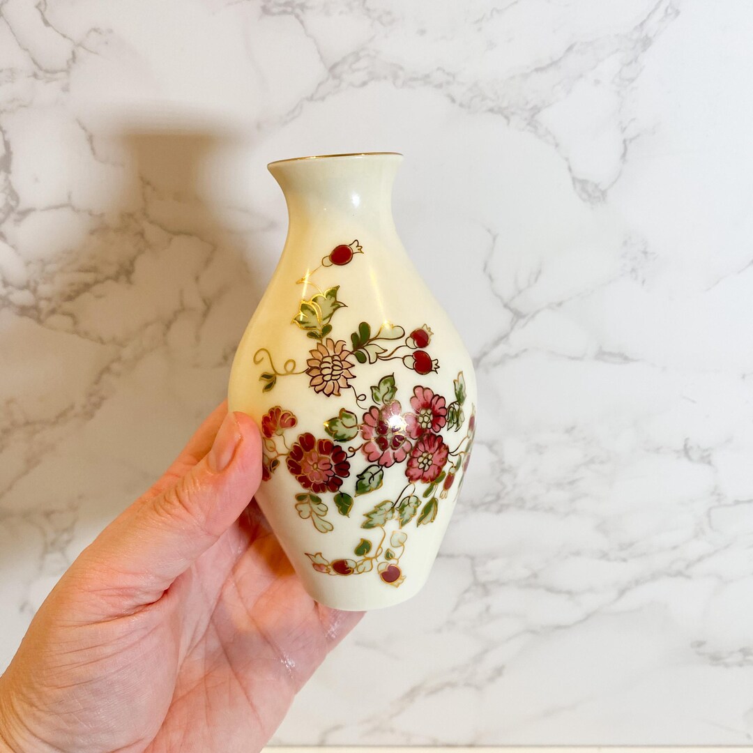 Vintage Zsolnay Pecs Bud Vase: Hand Painted Floral Hungarian Pottery - Etsy