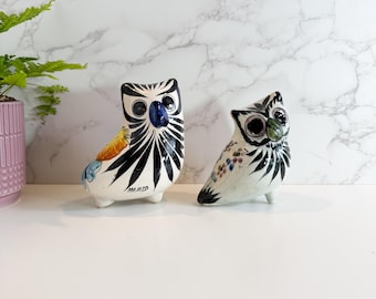 ヴィンテージ デ ローザ リンコナダ フクロウの置物 | ゴールドトリム