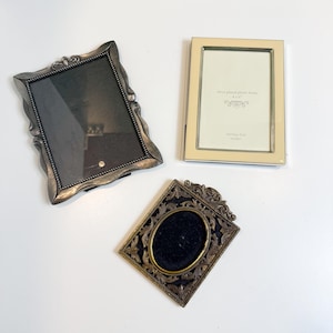 Vintage Picture Frame: Eclectic Filigree, Floral, and Enamel Styles