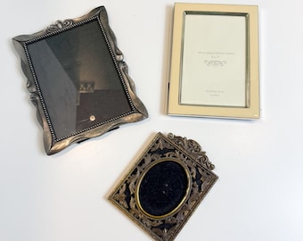 Vintage Picture Frame: Eclectic Filigree, Floral, and Enamel Styles