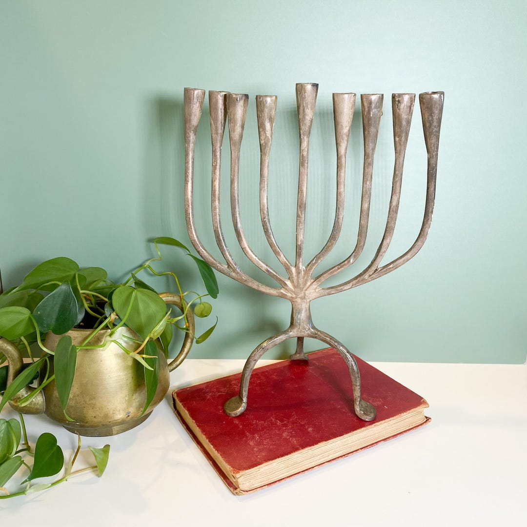 Rite Lite Aluminum Menorah - Modern Hanukkah Candle Menorah Elegant