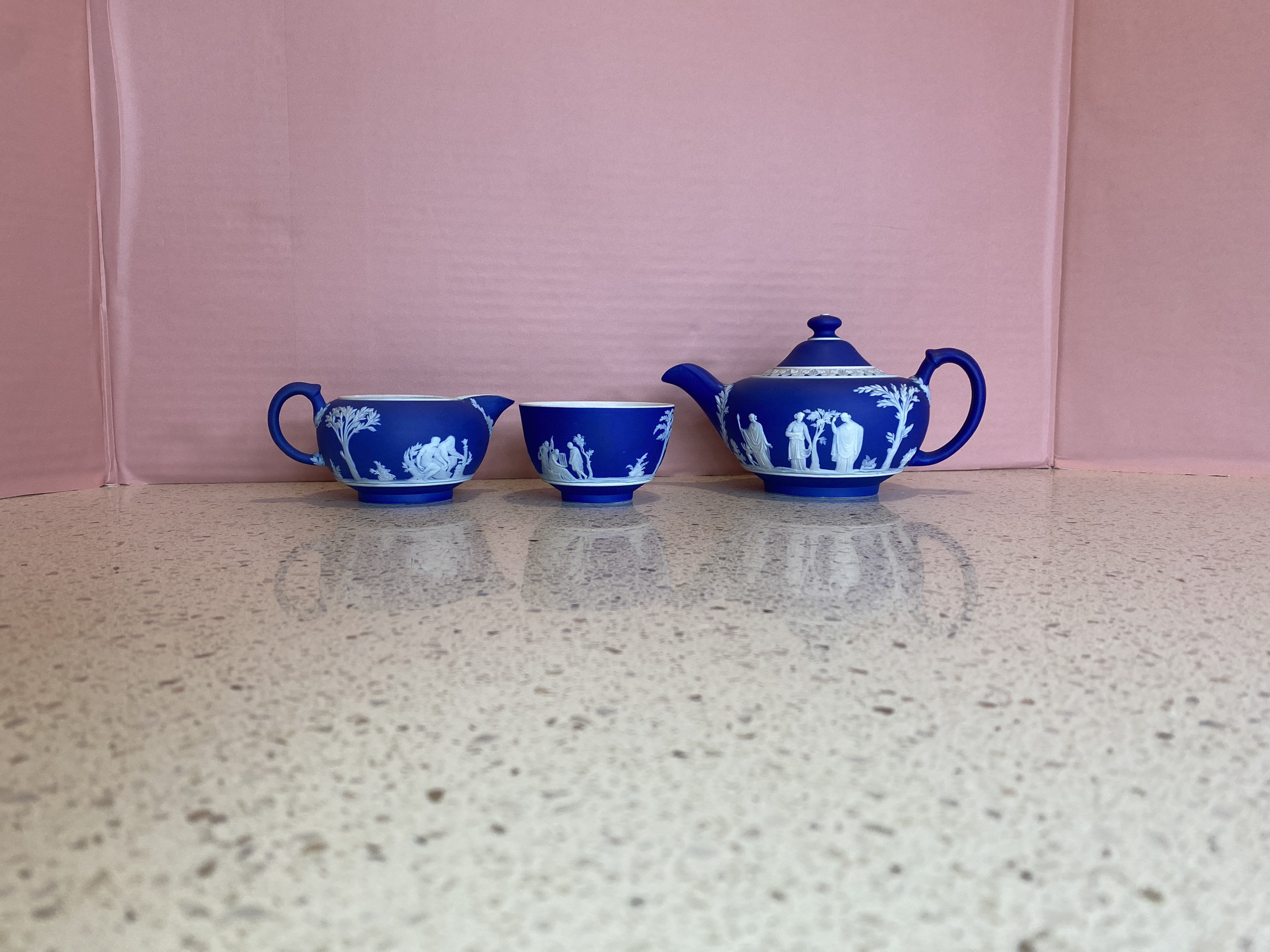 Wedgwood Tea Set Cobalt Blue Wedgwood Antique Wedgwood Etsy