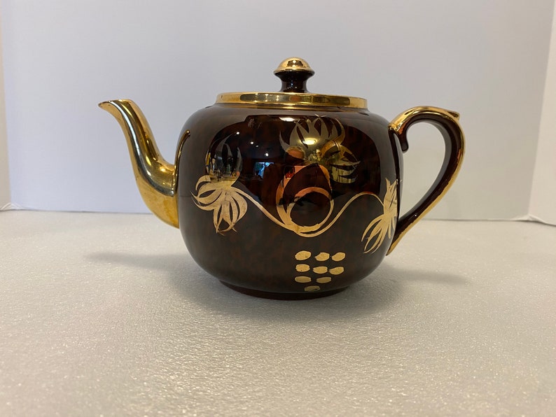 Vintage Gibsons & Sons English Teapot Brown Vintage Teapot Etsy