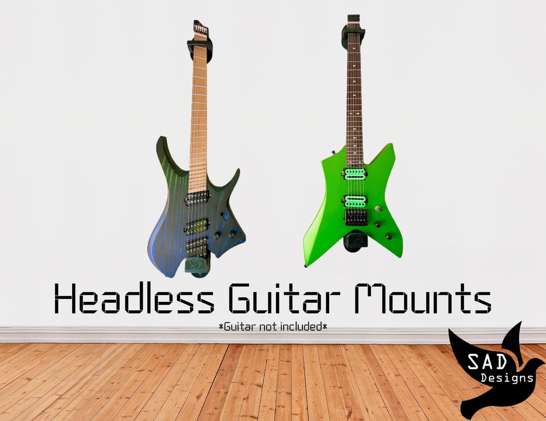 Headless Guitar Vertical Wall Mounts for 6 or 7 String Versions Etsy