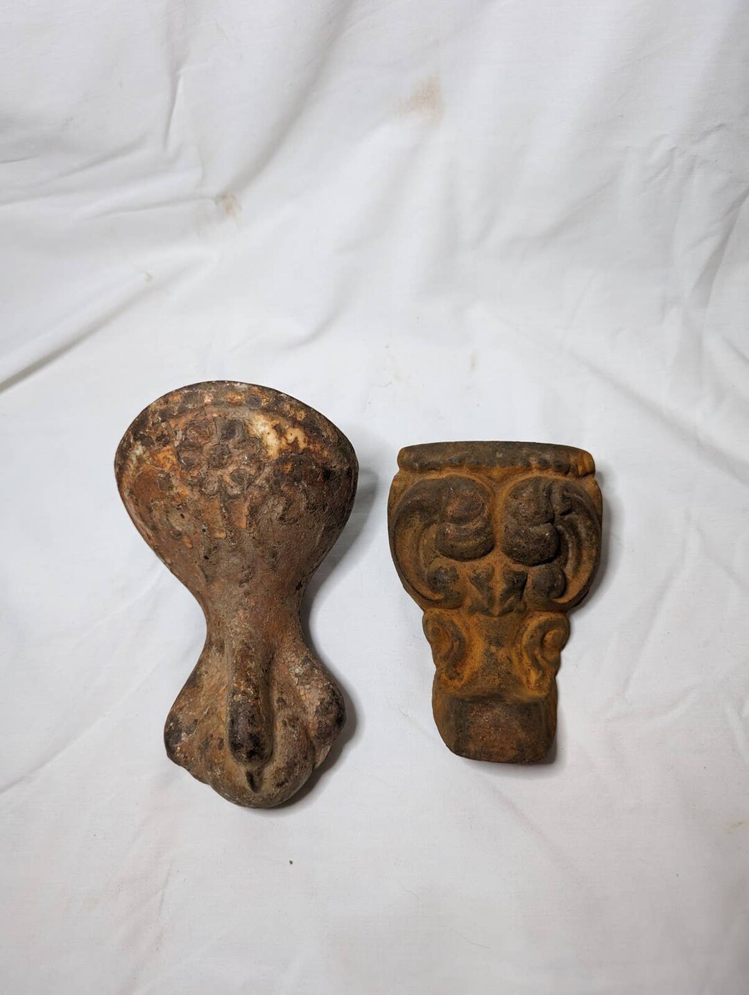 Vintage Cast Iron Bathtub Feet 2 Different Styles Etsy