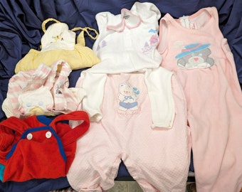 Vintage Lot of Baby Clothes 6 to 24 Months Gerber Buster Brown Carter's - 6