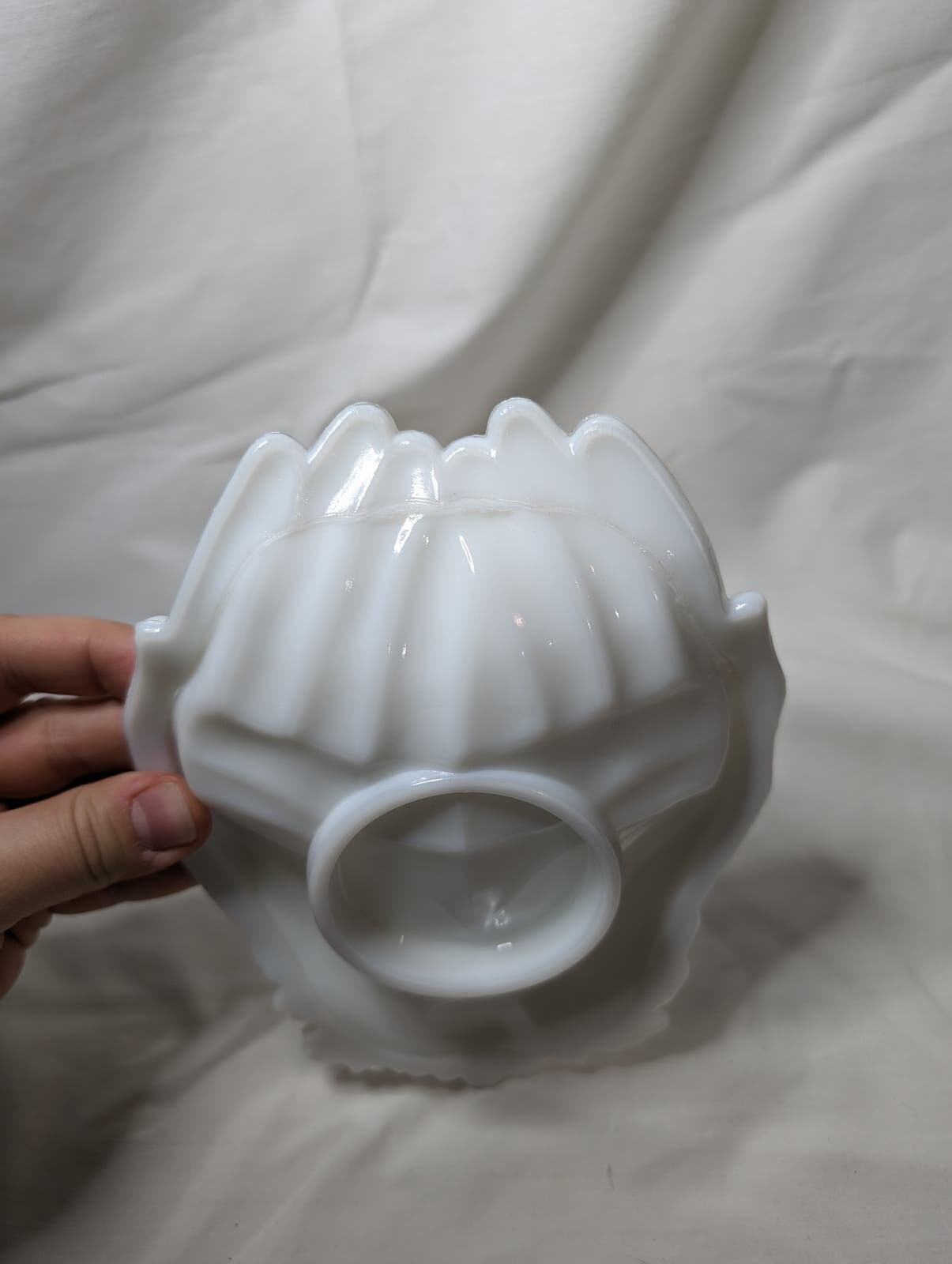 Vintage Westmoreland Milk Glass Hands Dish With Leaves Grapes Etsy