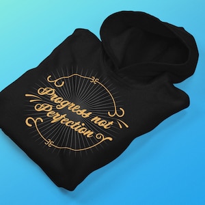 Progress Not Perfection Unisex Heavy Blend Hooded Sweatshirt