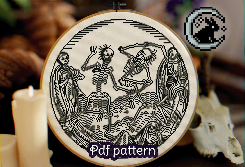 Danse Macabre Cross Stitch Pattern